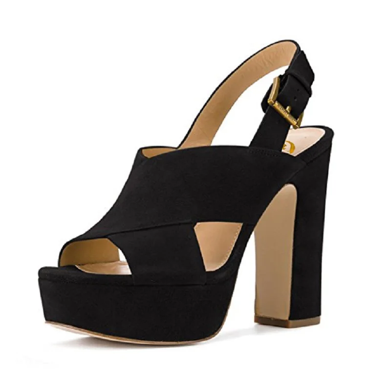 Оригинальные женские сандалии с открытым носком на квадратном каблуке 5 цветов