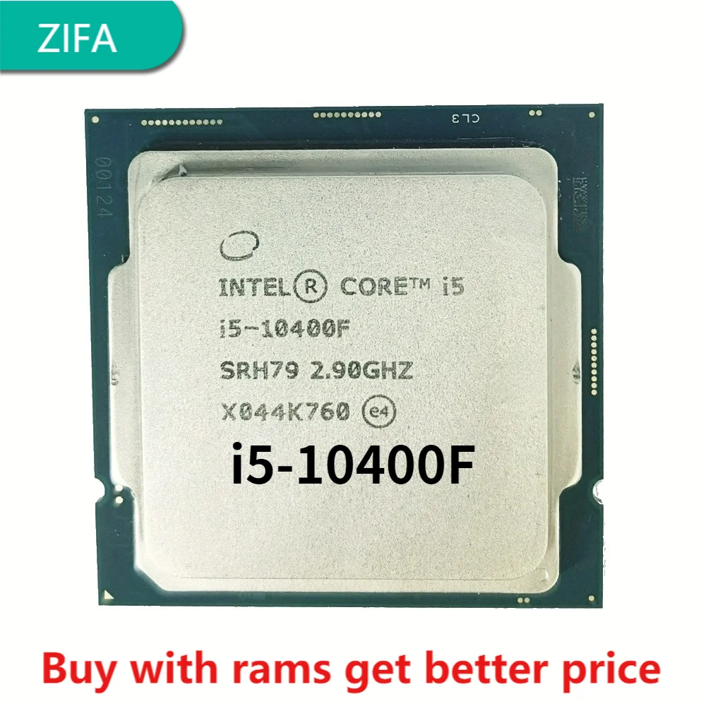 

Процессор Intel Core i5 10400F, 2,9 ГГц, 6 ядер, 65 Вт, LGA 1200