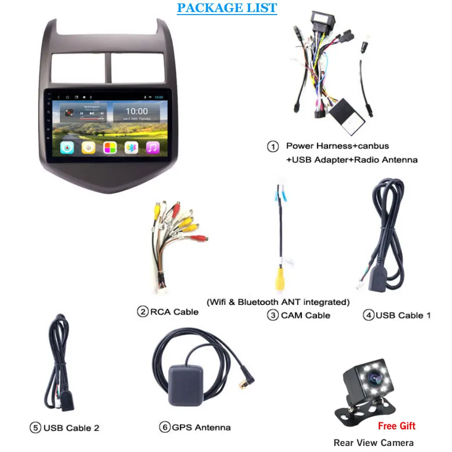 9'' IPS Android 9 For Chevrolet Aveo Sonic 2011 2012 2013 Car Radio Multimedia GPS Navigation Navi Player Auto Stereo WIFI |