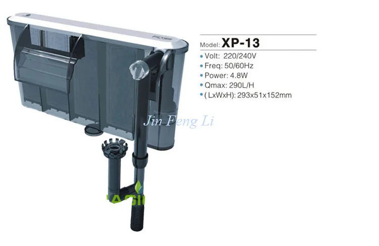 220V~ 240V внешний подвесной фильтр XP-09/XP09 11 13 водопадный Аквариум Внешний Настенный насос для обработки масляной пленки