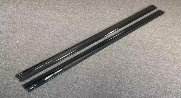 Реальные углеродного волокна сбоку тела юбки комплект для губ Крышка Mercedes-Benz W204