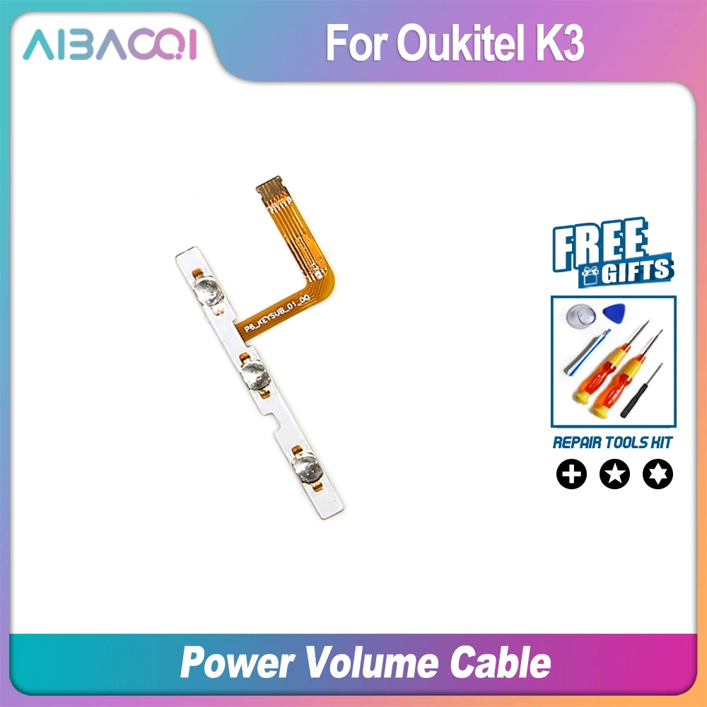 AiBaoQi New Original Power On/Off+Volume FPC Key Up/Down Button Flex Cable For Oukitel K3 Phone | Мобильные телефоны и