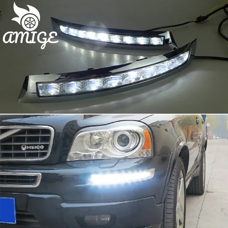 СВЕТОДИОДНЫЙ DRL для Volvo XC90 2007 2008 2009 2010 2012 2013 Светодиодный желтый указатель
