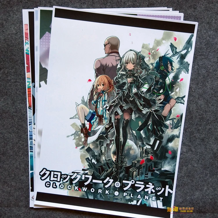 

8 шт. аниме заводные планшетов, плакаты, фигурки, плакаты 42x29 см, игрушки для стены, украшение для дома