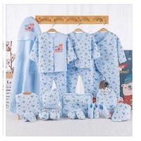 19 pcs new year gift for newborn baby girl clothes 100 cotton cute infant newborn clothing set baby boy clothes 3 colors
