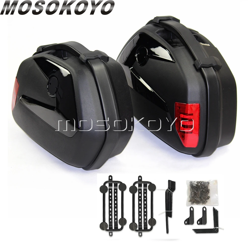 2 шт. чемодан на багажник мотоцикла со светодиодной подсветкой | Автомобили и