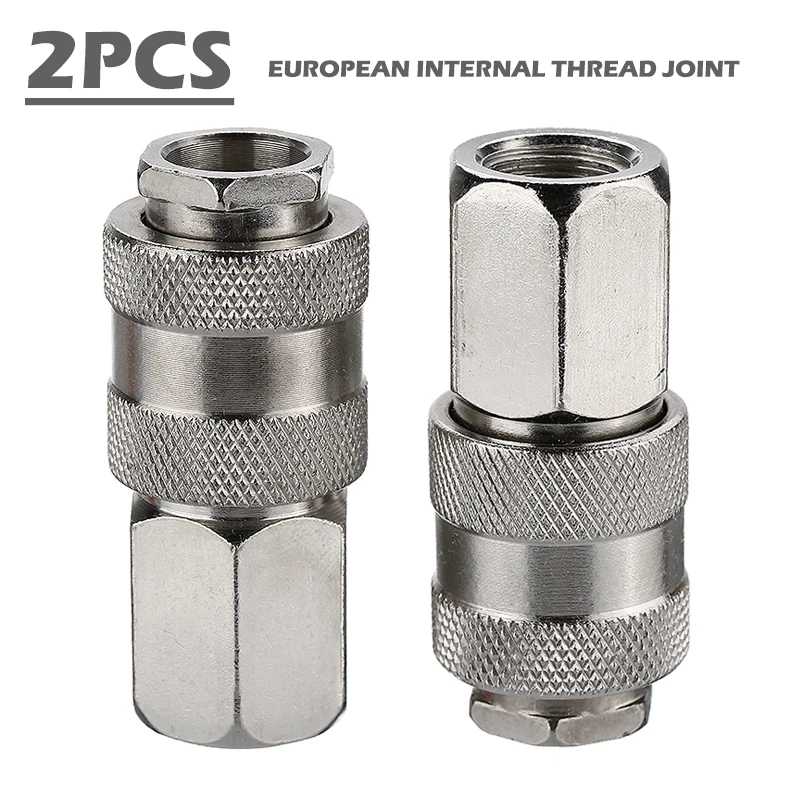 2 шт. цинковый соединитель шланга для воздушной линии 1/4 BSP мама Европейского типа