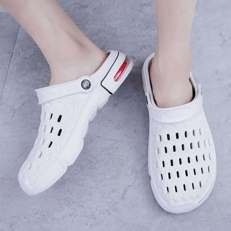 Сандалии унисекс с перфорацией Простые Модные Нескользящие тапочки пляжные