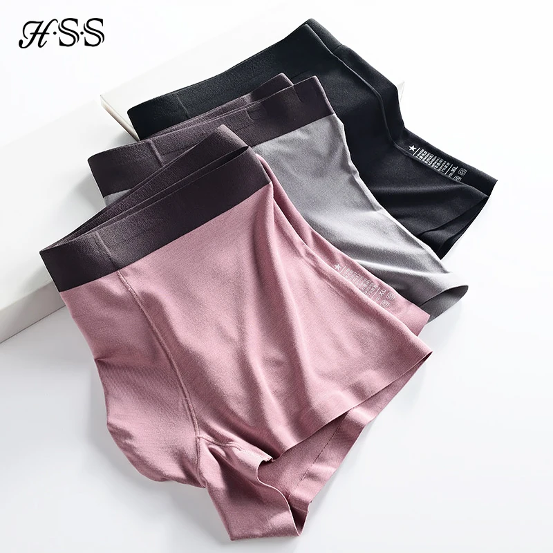 

HSS Brand 3 шт. Мужское Белье трусы мужские Чистый цвет Высокое качество мужские трусы короткие Сверхтонкие Модальные Волокна Большой размер 3XL ...