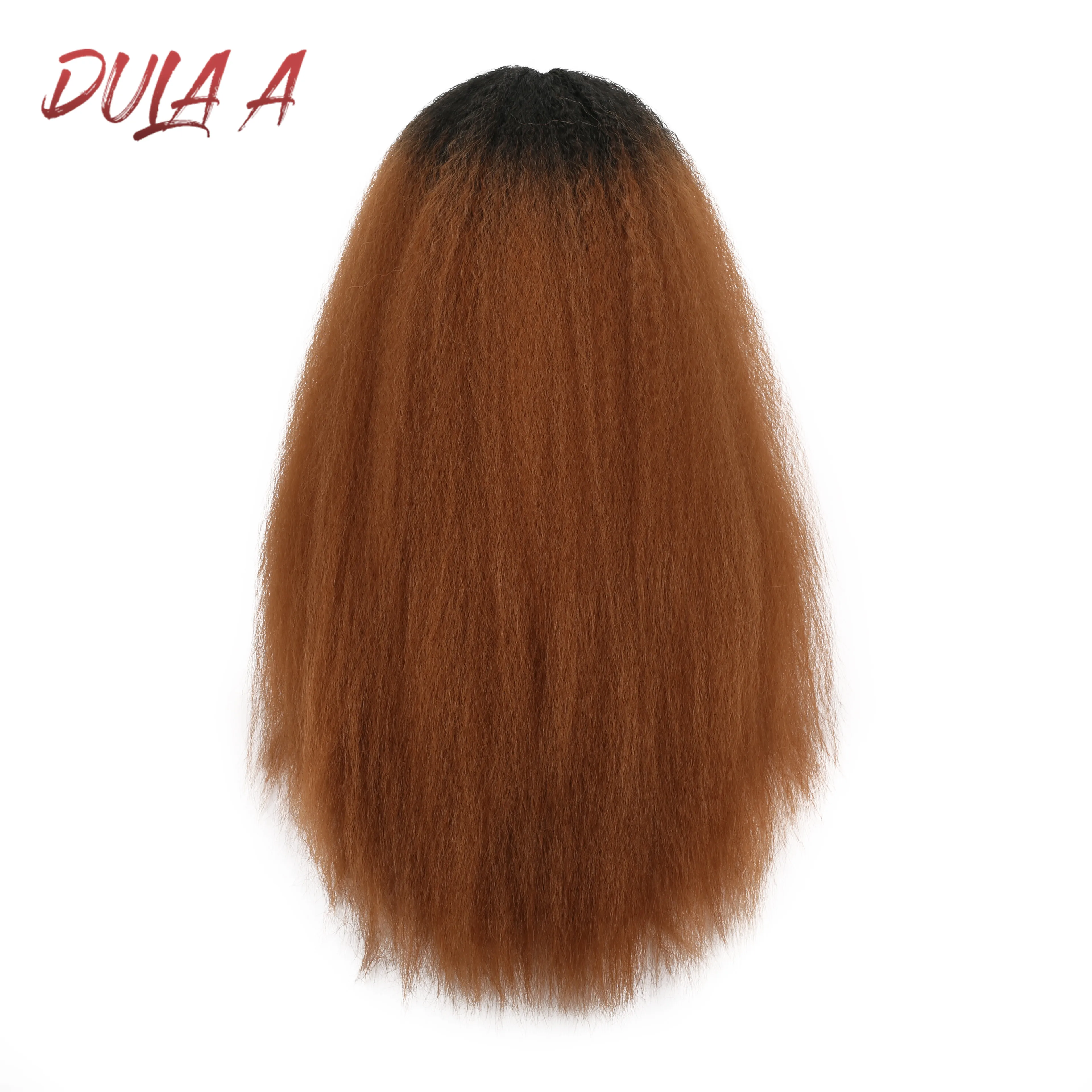 Dula A синтетические кружевные передние парики для черных женщин Yaki прямые длинные