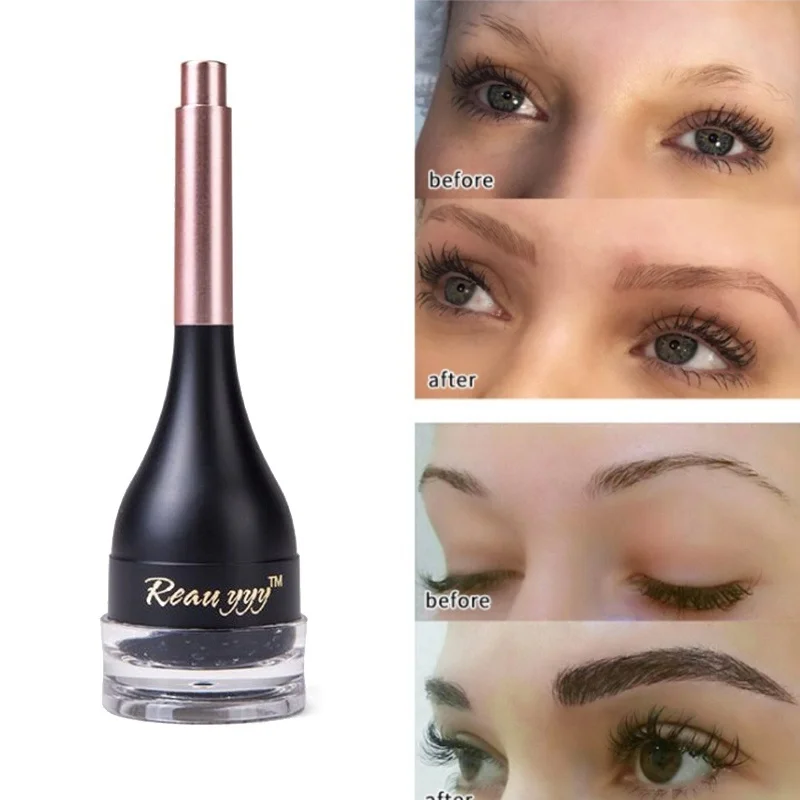 Водостойкая татуировка Тень для бровей стойкий к поту Натуральный гель