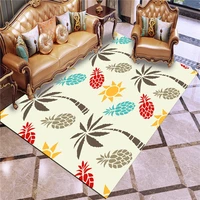 3d print pineapple carpet cartoon fruits area rug colorful large mats home decor playmate rug for bedroom play crawl floor mat