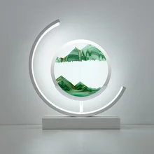 LED 데스크 램프 및 샌드 아트 그림, 퀵샌드 테이블 램프, 밝기 조절 가능, 데스크탑 조경 장식 조명, 2 in 1, 15W, 3 종류