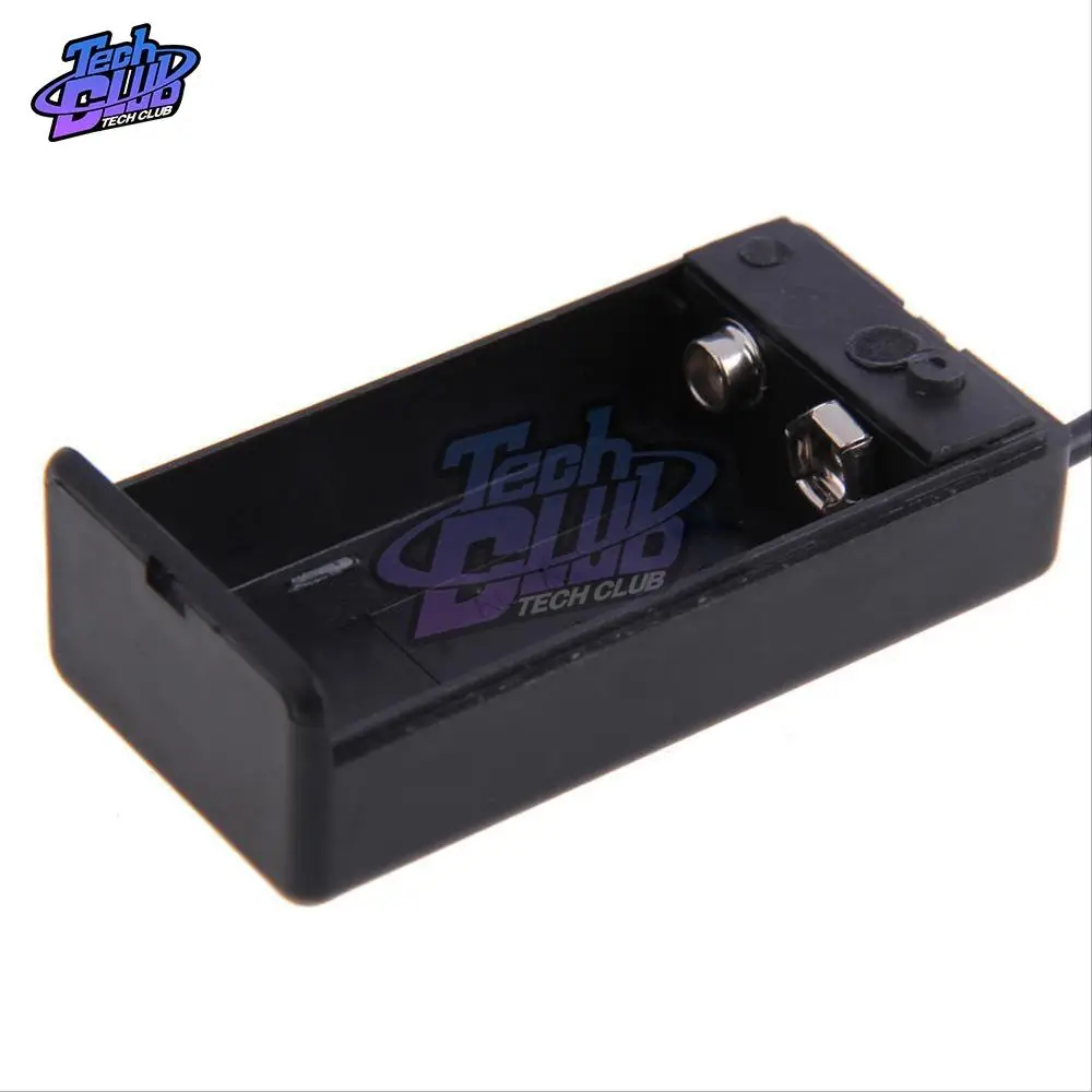 9 в PP3 Чехол держатель для аккумулятора с проводным выключателем ВКЛ./ВЫКЛ.