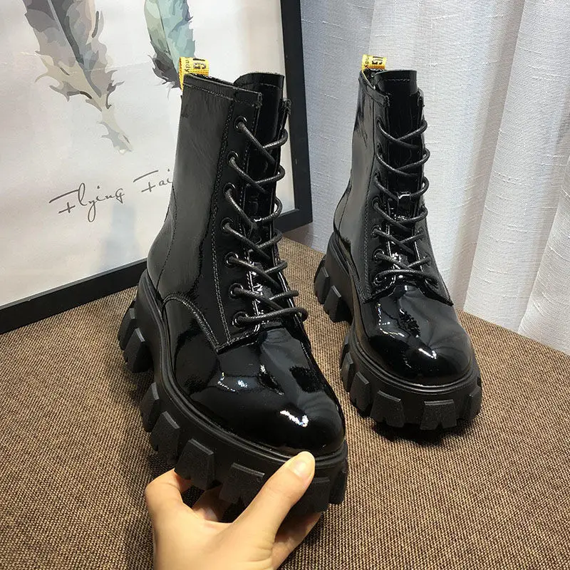 

Shoes Women Ankle Boots Round Toe Thick Sole Comfortable Platform Snow Boots for Woman Winter Female Keep Warm Botas De Mujer