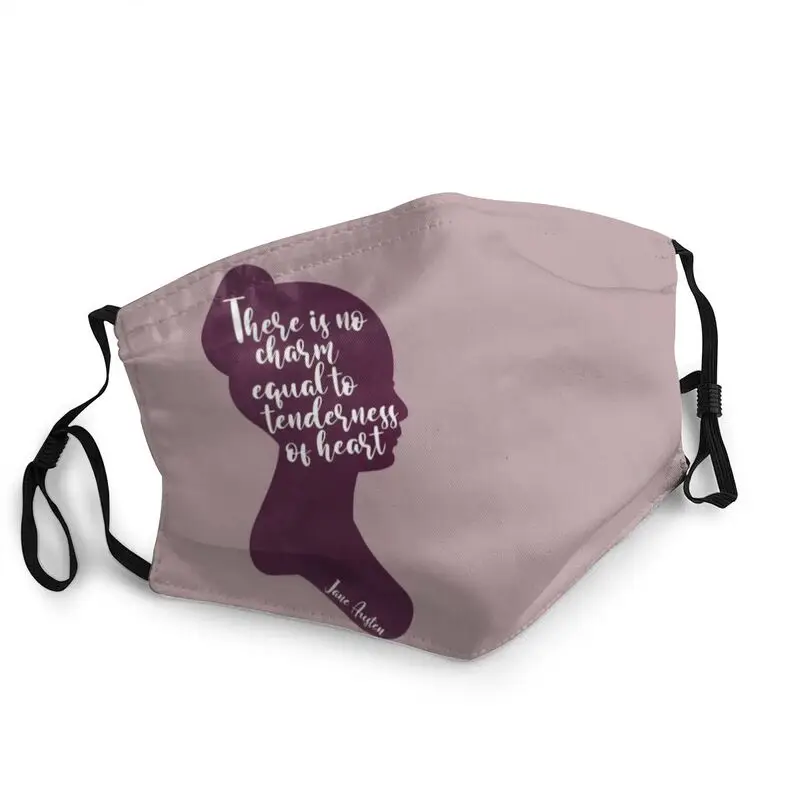 

Jane Austen Tenderness Of Heart Quote Mask Dustproof Breathable Face Mask Protection Cover Adult Respirator Mouth-Muffle