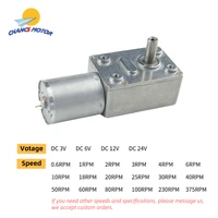370wg dc worm gear motor engine mini turbine worm 3v6v12v24v for diy parts electric motor customizable