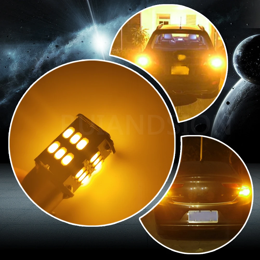 RUIANDSION 1 шт. BAY15D 1157 P21/5 Вт BA15D 1142 BAU15S PY21W 1156 BA15S P21W BAZ15D автомобильный сигнал поворота