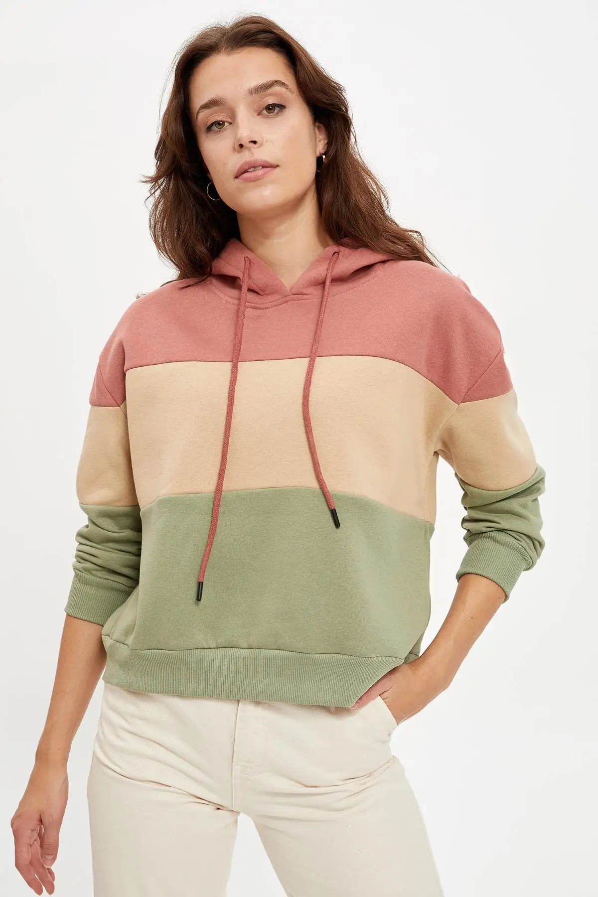 DeFacto Осенняя женская обувь вязаный Цвет блок отдыха подходит Трикотажная