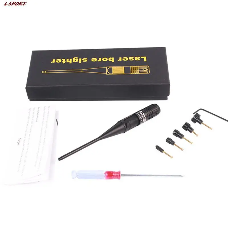 

Red Dot Laser Boresighter .22 to .50 Caliber Bore Sighter Collimator Kit