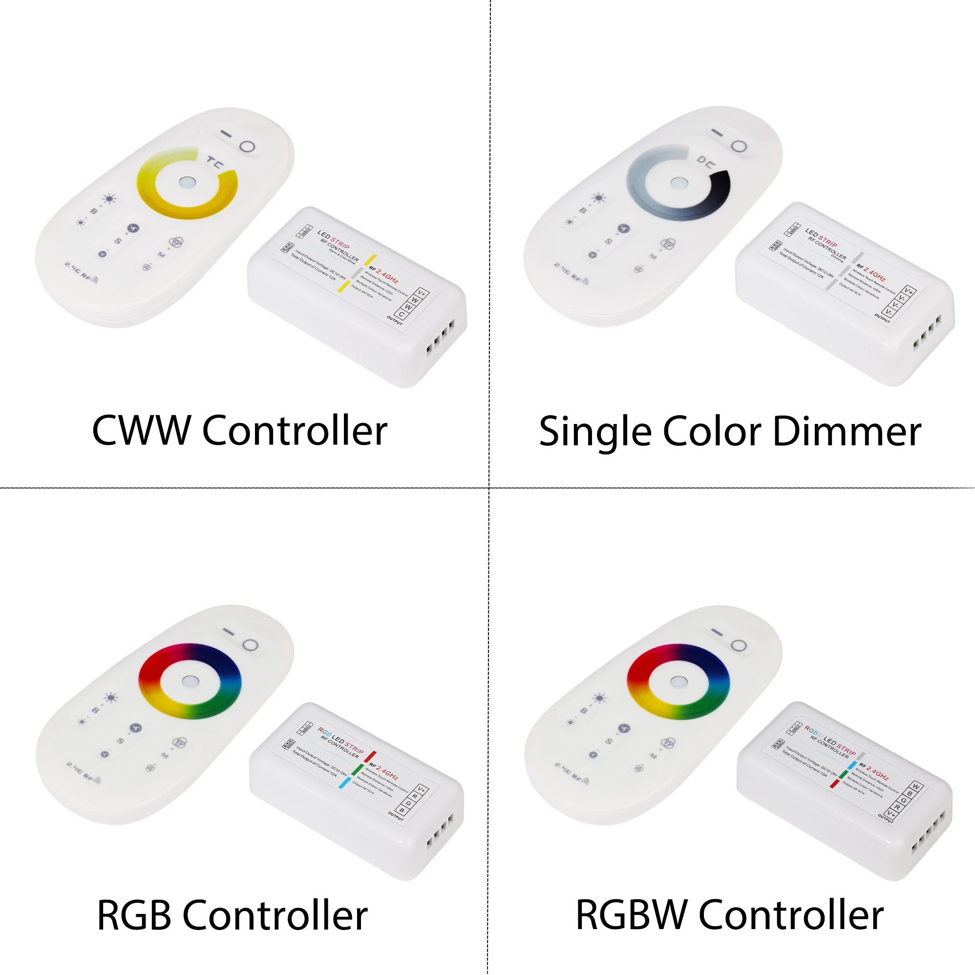

LED STRIP Kit DC12V LED Strip 5050 60LED/m 5M with 2.4G RF LED Controller 12V Power Supply 5050 LED Strip RGB RGBW RGBWW CWW