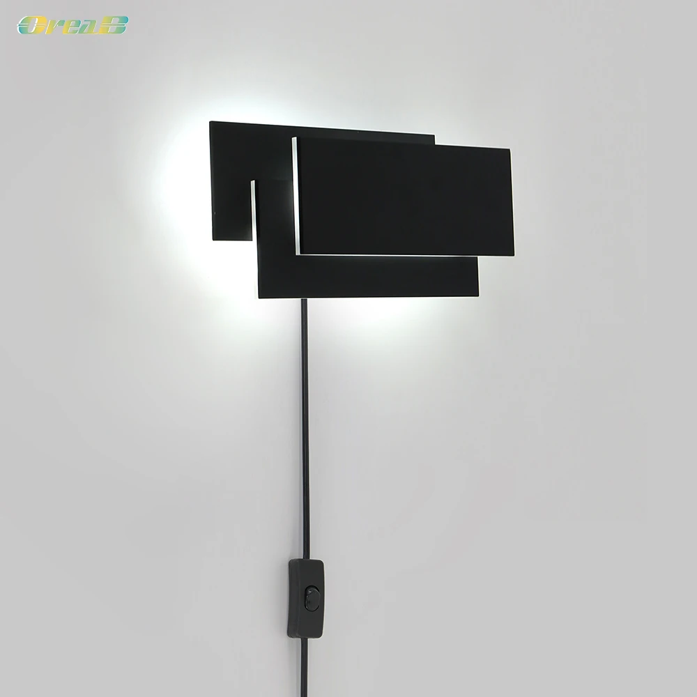 12 Вт настенный светильник для комнатной спальни с выключателем декоративный