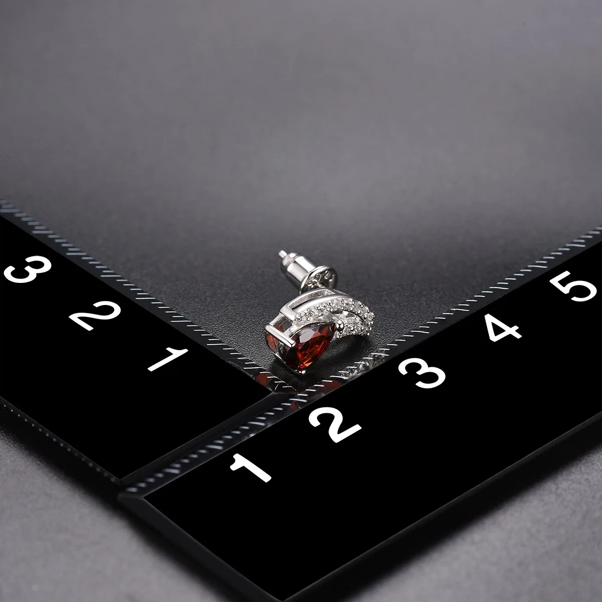 Hutang Garnet женские серьги-гвоздики натуральный рубин Твердые стерлингового серебра 925 пробы изящные элегантные классические ювелирные изделия Новое поступление