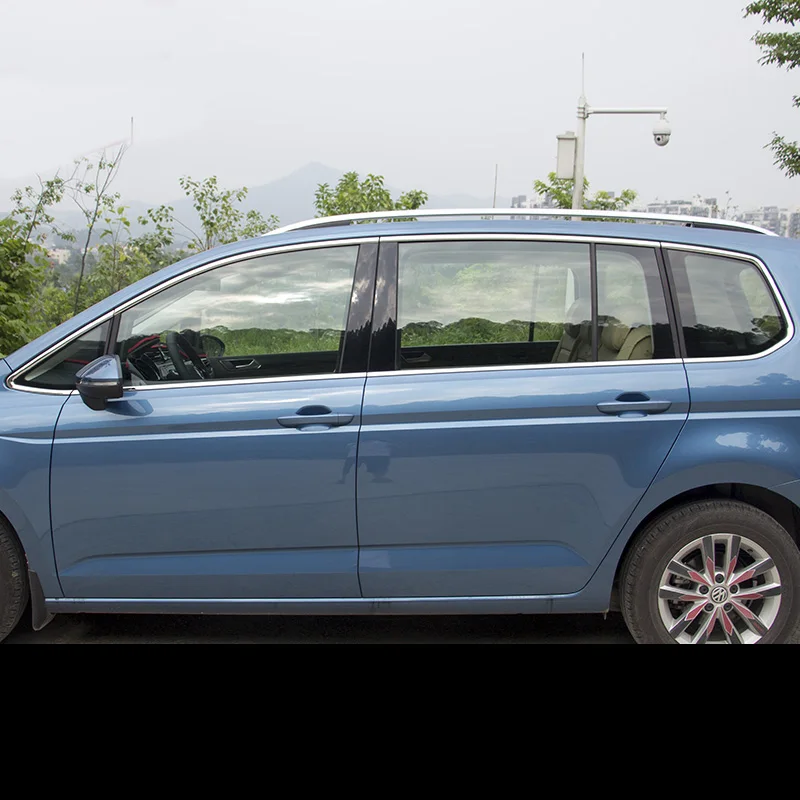 Lsrtw2017 304 нержавеющая сталь автомобильная оконная отделка украшение для volkswagen touran