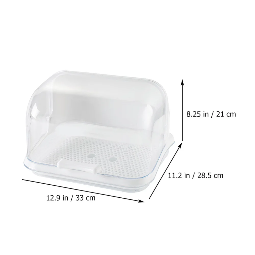 

1pc Kids Tableware Box Bread Storage Box Infant Bottle Draining Box