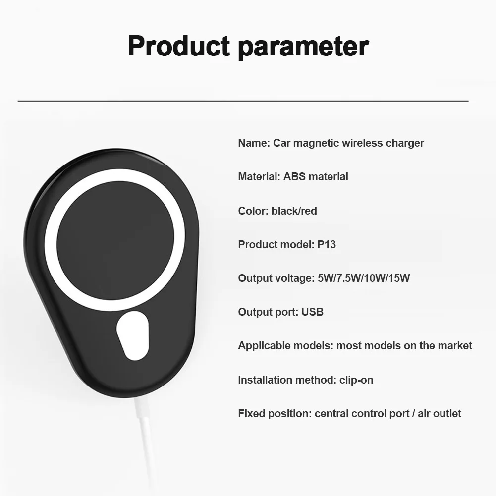 

New 10 W Magnetic Wireless Car Charger Infrared Induction Mobile Phone Most Models On The Market Universal Dropshipping Hot Sale