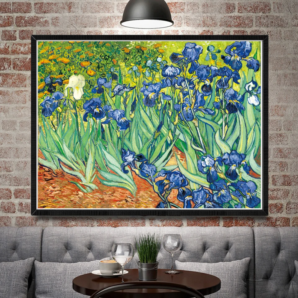 Ирис текторум Винсент Ван Гог художественная живопись Декор Холст Плакаты и