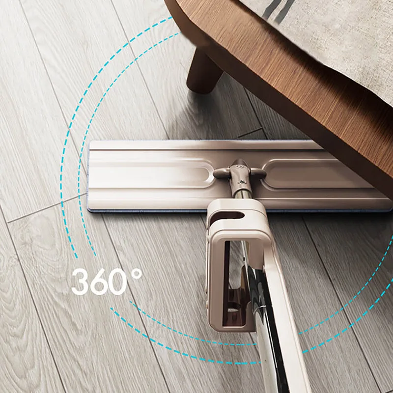 Двойной скребок волшебная Швабра для дома и кухни вращающиеся плоские швабры