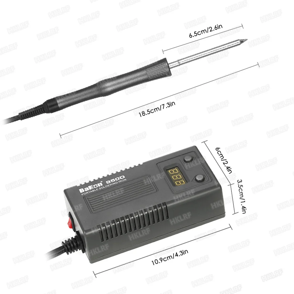 BAKON 950D 220V 50W Portable soldering iron Digital BGA Soldering Station with T13 Heater | Компьютеры и офис
