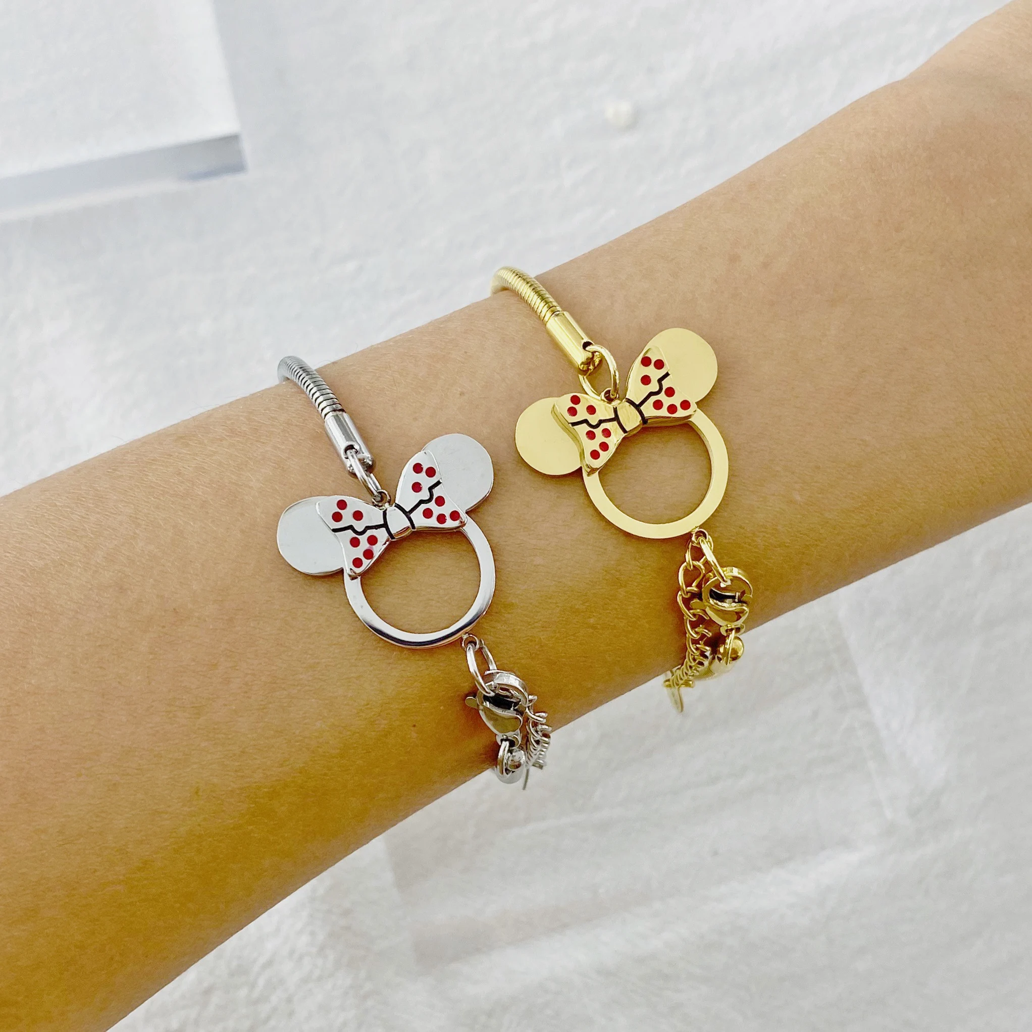Модные очаровательные браслеты для женщин и мужчин подарок браслеты-мыши с