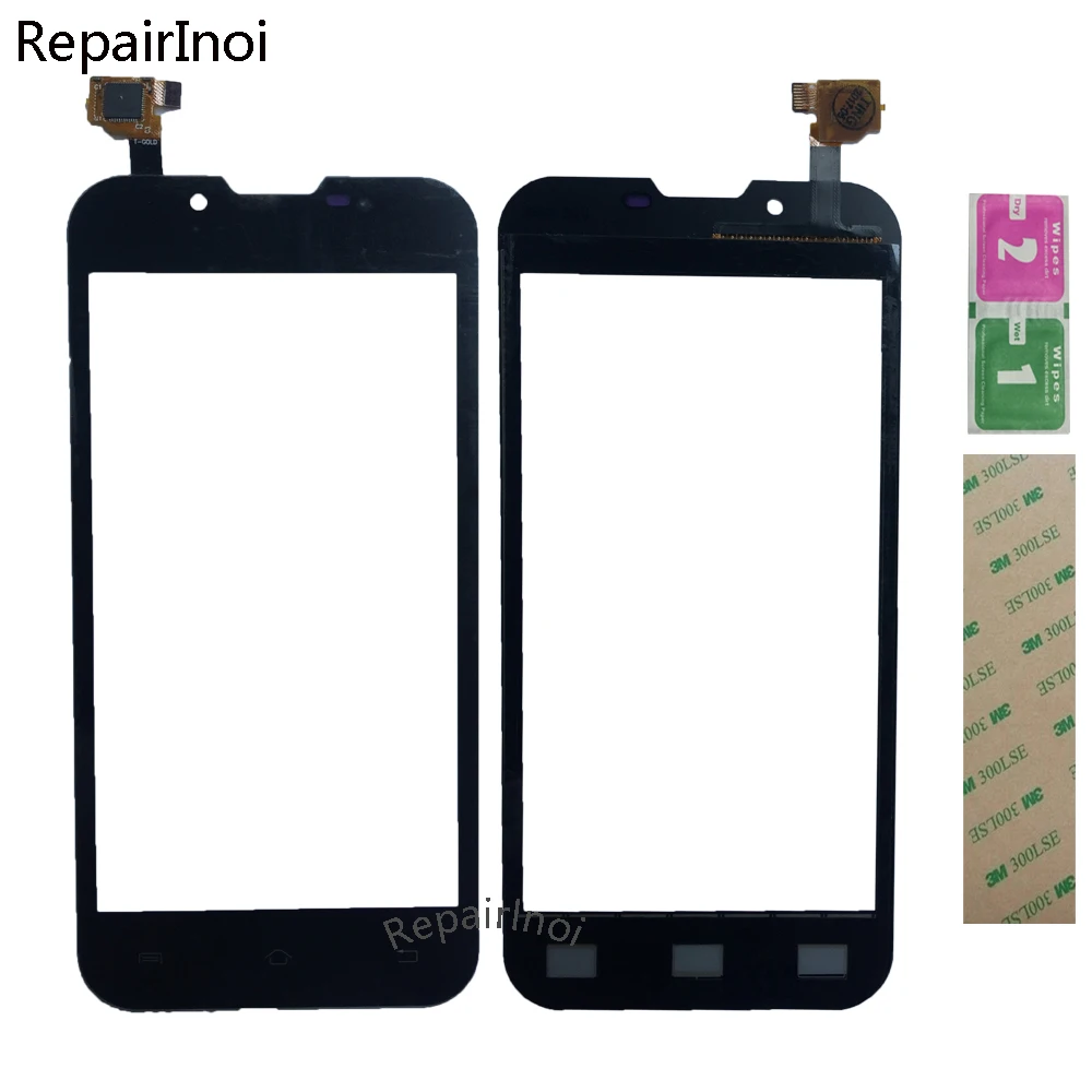 

10pcs Mobile Phone Touch Panel For Ark Benefit S501 Touch Screen Digitizer Panel Sensor TouchScreen 3M Glue Wipes