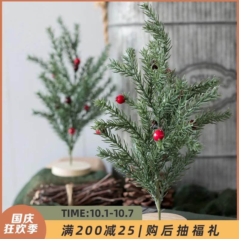 

Маленькая сосна Рождественская елка домашний рабочий стол Пент скандинавский ins имитация мини сосна Рукоделие украшение магазина