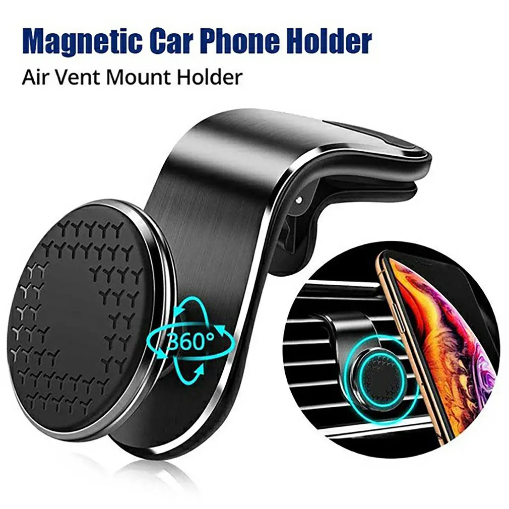 

Fad Car Phone Holder Magnetic Car Air Vent Clip Mount 360 Rotation Navigation Car Bracket For Phone in Car GPS Stand