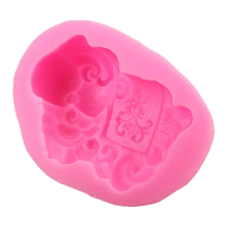 Twelve zodiac 3D cartoon sheep silicone mold chocolate cake decoration tool shape clay technology | Дом и сад