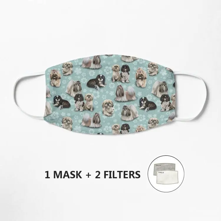 

Маски Shih Tzu, модная Роскошная популярная брендовая уличная одежда