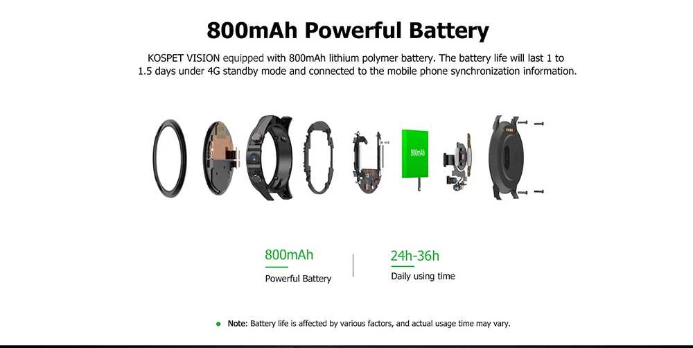 Оригинальные Смарт-часы Kospet Vision 4G 1,6 ''ips MTK6739 3 ГБ ОЗУ 32 Гб ПЗУ Android 7,1 часы телефон gps GLONASS 8MP+ 5MP 800mAh