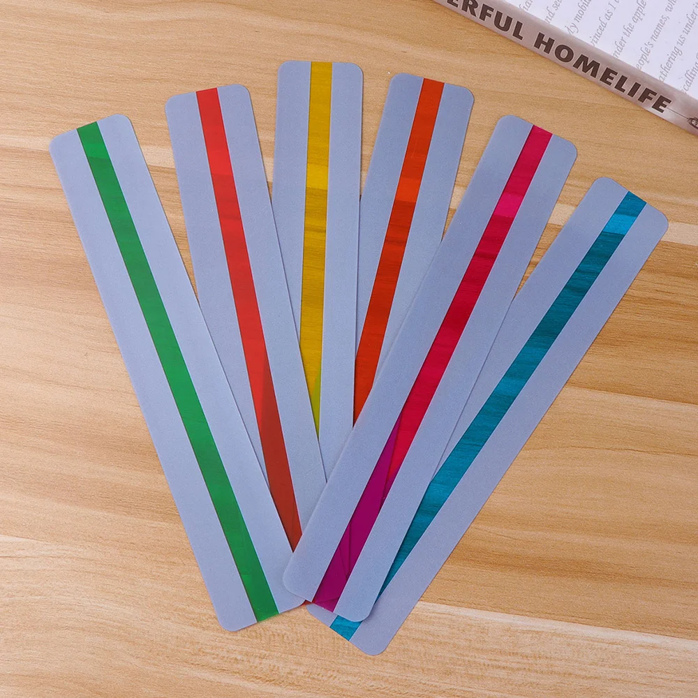 

16Pcs Creative Transparent PVC Bookmarks Simple and Morden Bookmarks Bookmarks Size Large
