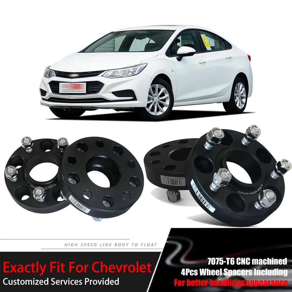 

Teeze 4pcs 5X105 56.6CB 25mm Thick Hubcenteric Black Colour Wheel Spacer Adapters For Chevrolet Cruze 2009+