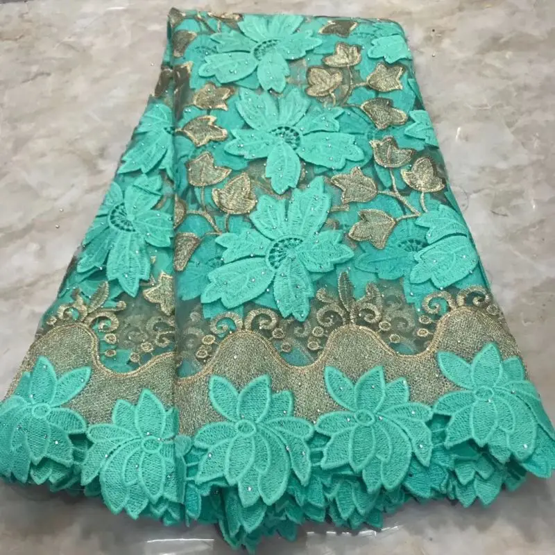 Розовая Кружевная Сетка с гипюровой доской Высококачественная африканская