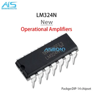 10Pcs/Lot New LM324 LM324N LM 324N DIP-14 Quad Operational Amplifier IC