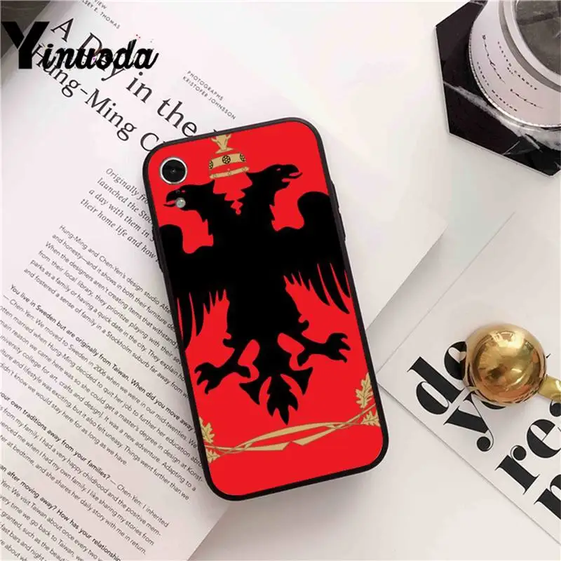 

Yinuoda Albania Russia flag Phone Case cover For iPhone X 8 7 6 6S Plus XS MAX 5 5S SE XR 11 12 Pro Promax coque