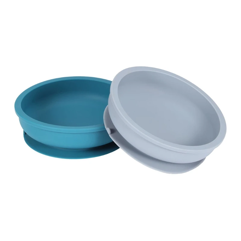 

Food Grade Silicone Baby Suction Bowl Waterproof Tableware Non-Slip Children Dinner Plate Infant Learning Feeding Dish