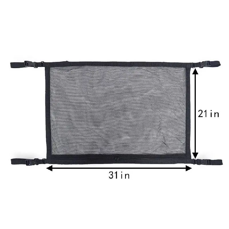 

Car Ceiling Storage Net Pocket Universal Car Interior Cargo Net Organizer with Zipper Sundries Storage Bag