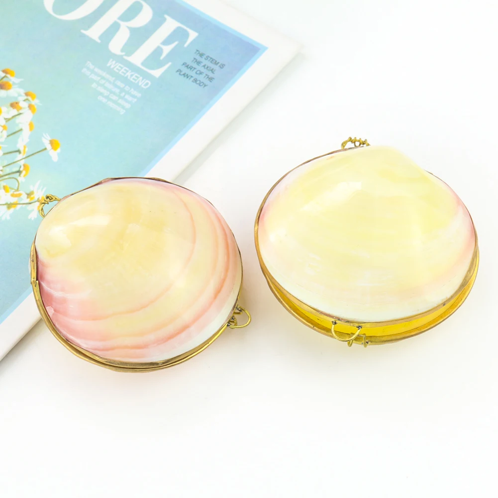 Шкатулка для ювелирных изделий из натуральной ракушки 1 шт. | Дом и сад