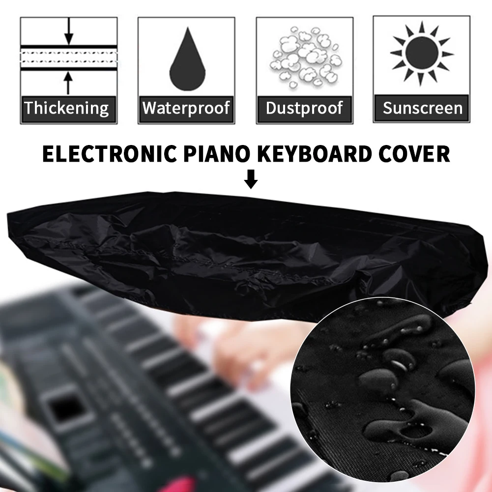 

Electronic Piano Keyboard Cover Oxford Cloth With Drawstring Universal Accessory Dust Proof Thickened Instruments Protective