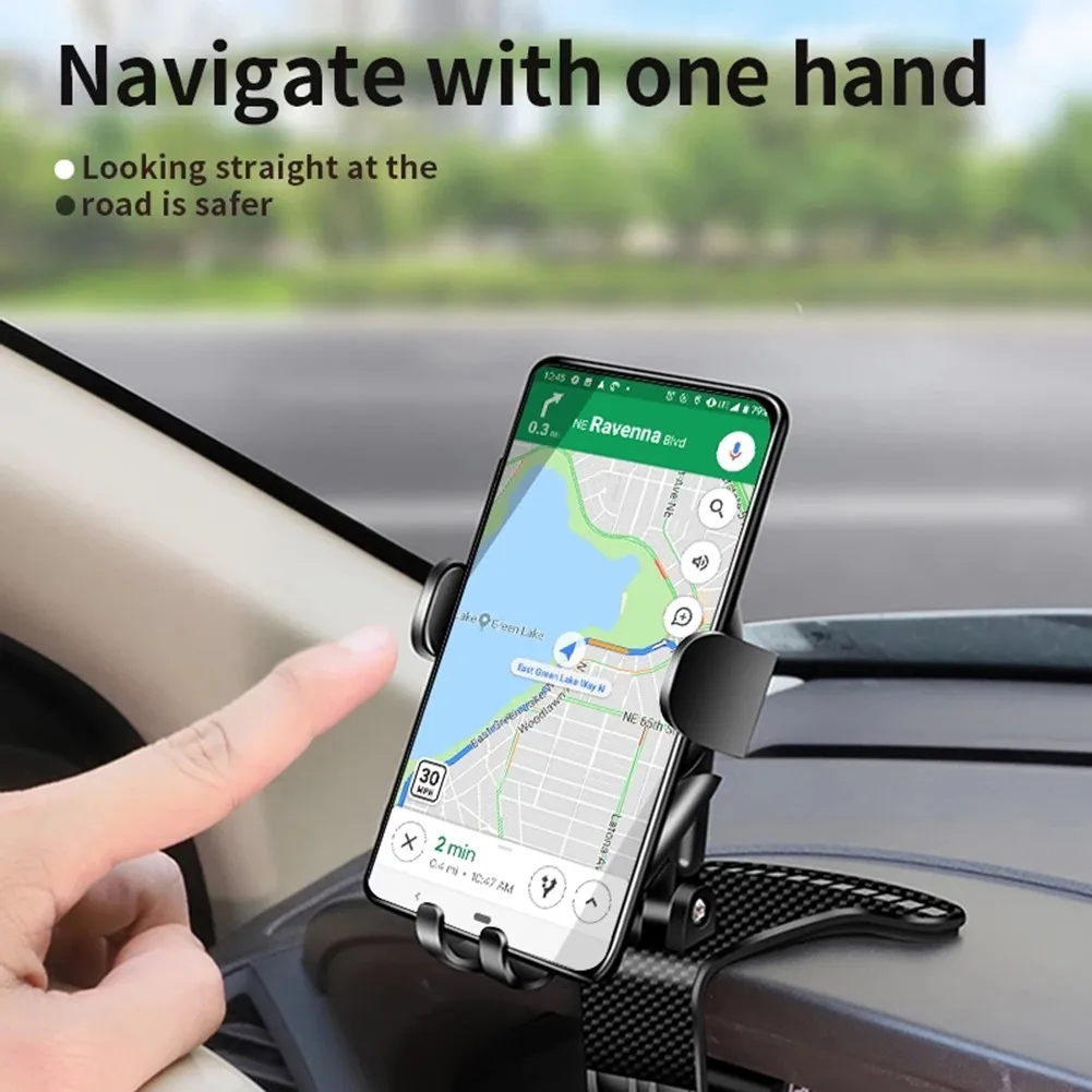 

1*Car 3inch-7inch Dashboard Mobile Phone Holder Fixing Clips Mount Stand ABS No Mark Car Accessories